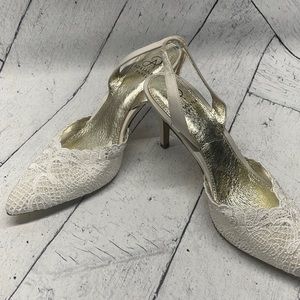 Adriana Pappell Lace Wedding Shoes